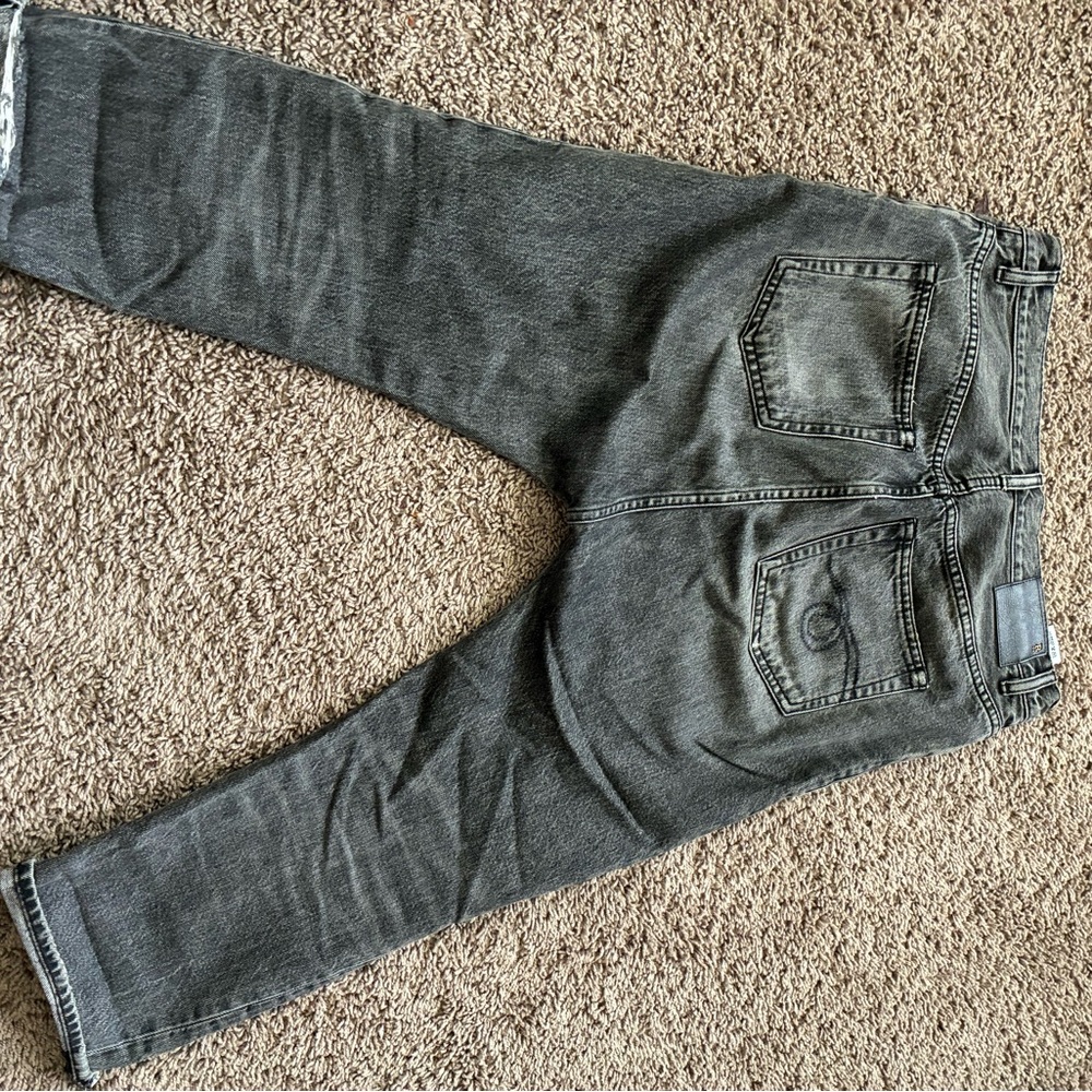 R13 Charcoal Relaxed Men's Jeans - Picture 11 of 12